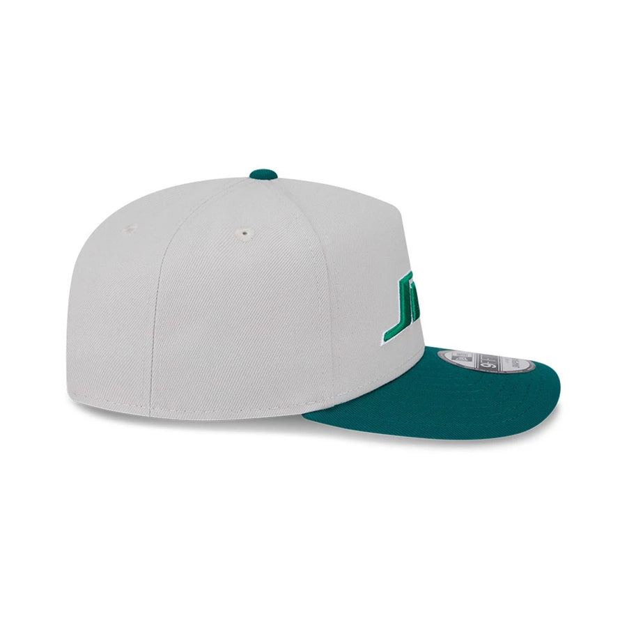 This is a New York Jets NFL Beige 9FIFTY A-Frame Snapback Adjustable Cap 5