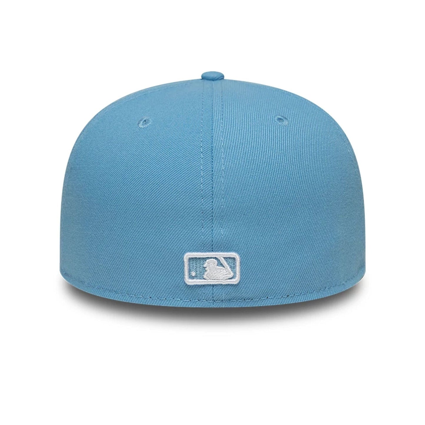 Pictured is this MLB New York Yankees 59FIFTY Fitted cap in pastel blue. 5