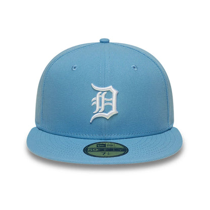 Pictured is this MLB Detroit Tigers 59FIFTY Fitted cap in pastel blue. 3