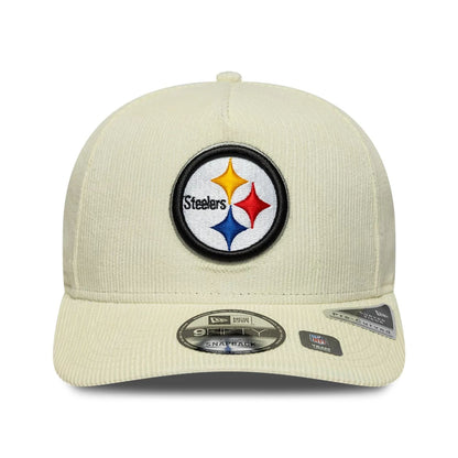 This is a Pittsburgh Steelers NFL Cream 9FIFTY A-Frame Snapback Adjustable Cap 3