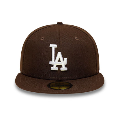 Pictured is this MLB LA Dodgers 59FIFTY Fitted cap in dark brown. 3