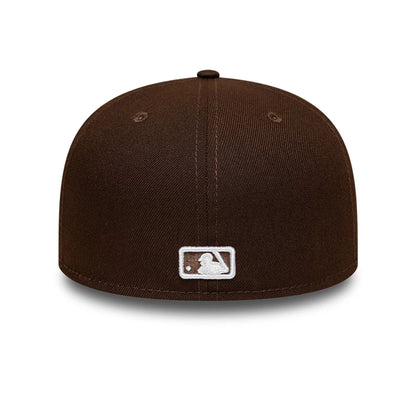 Pictured is this MLB LA Dodgers 59FIFTY Fitted cap in dark brown. 5