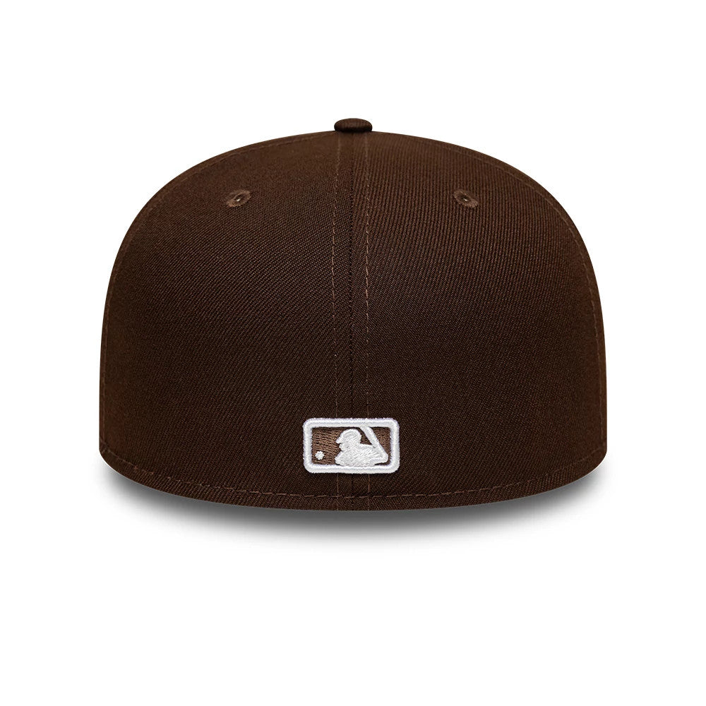 Pictured is this MLB LA Dodgers 59FIFTY Fitted cap in dark brown. 5
