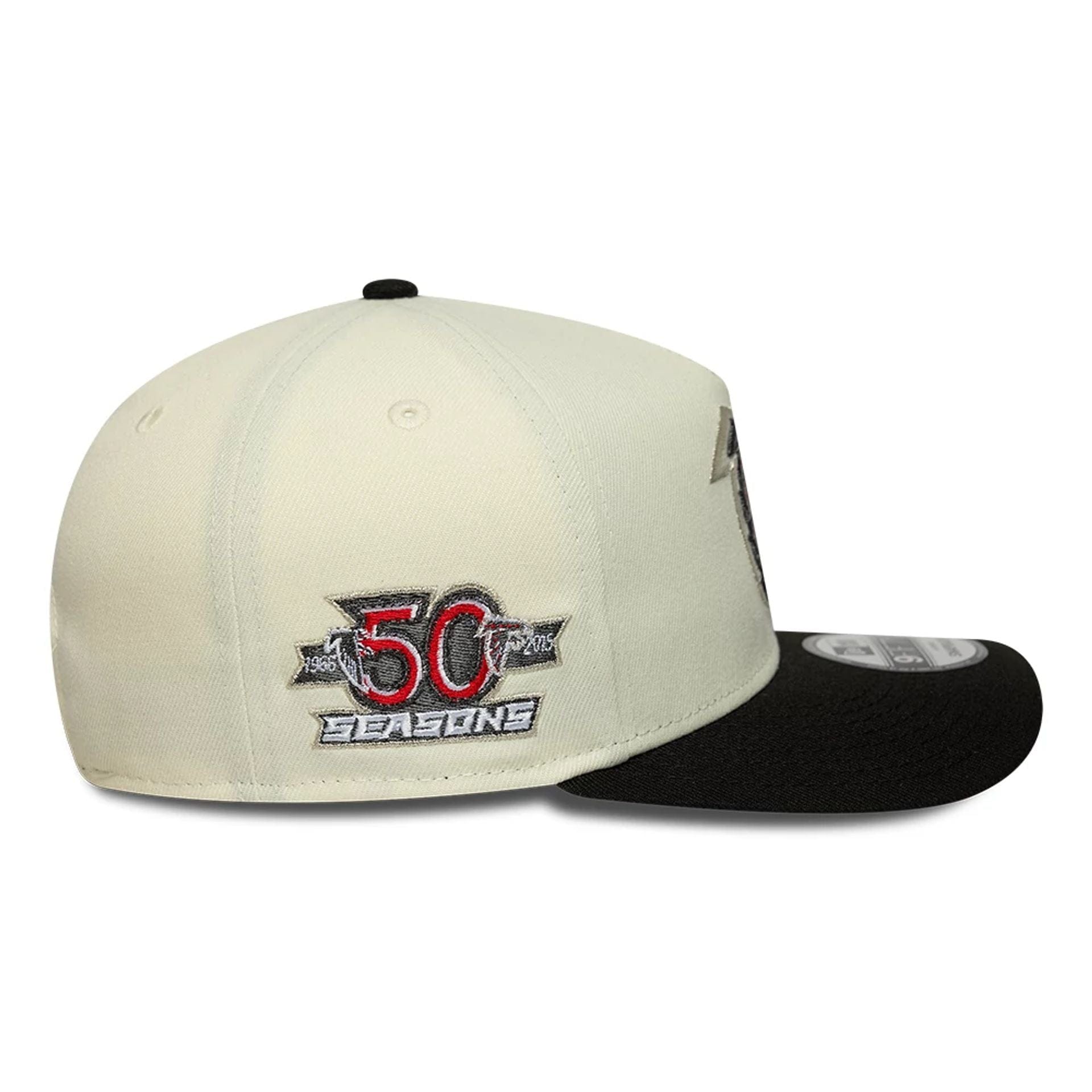 This is a Atlanta Falcons NFL Cream 9FIFTY A-Frame Snapback Adjustable Cap 5