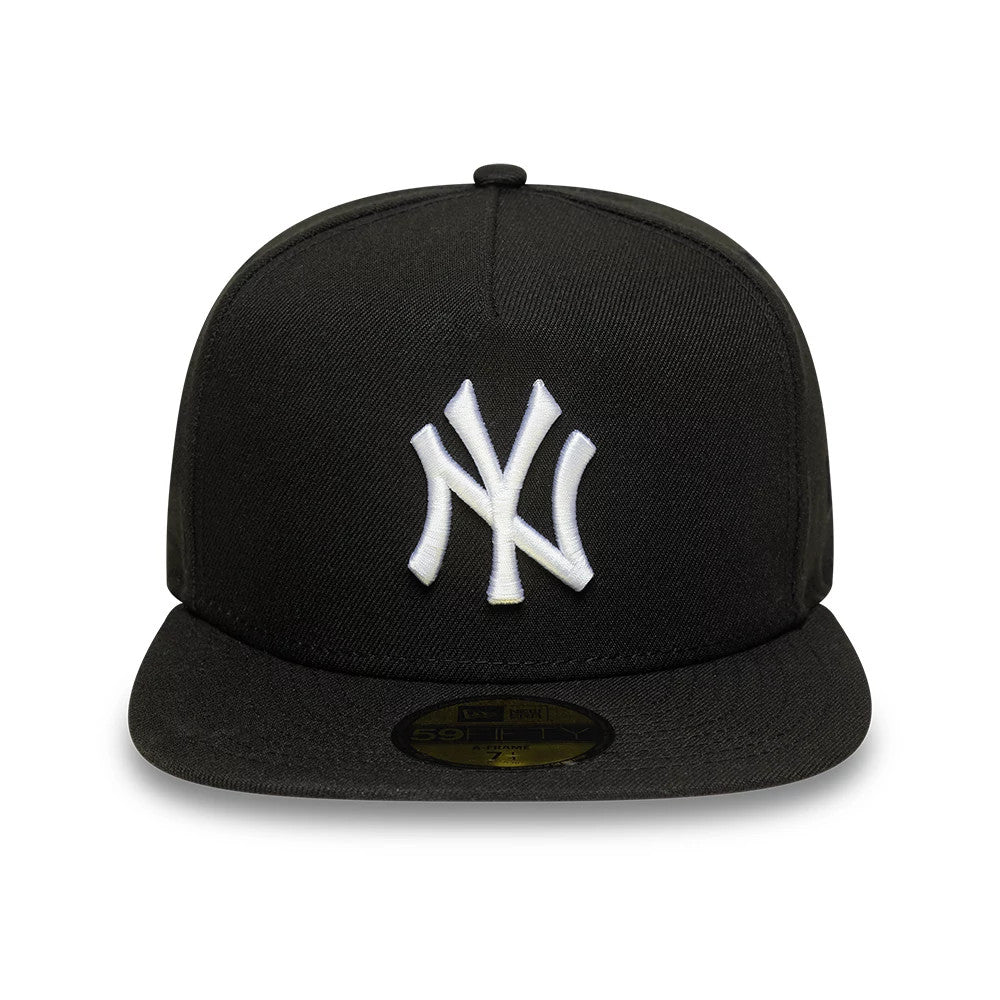 This is a New York Yankees MLB Black 59FIFTY A-Frame Fitted Cap 3