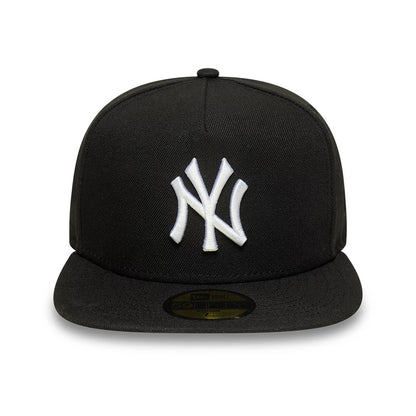 This is a New York Yankees MLB Black 59FIFTY A-Frame Fitted Cap 3