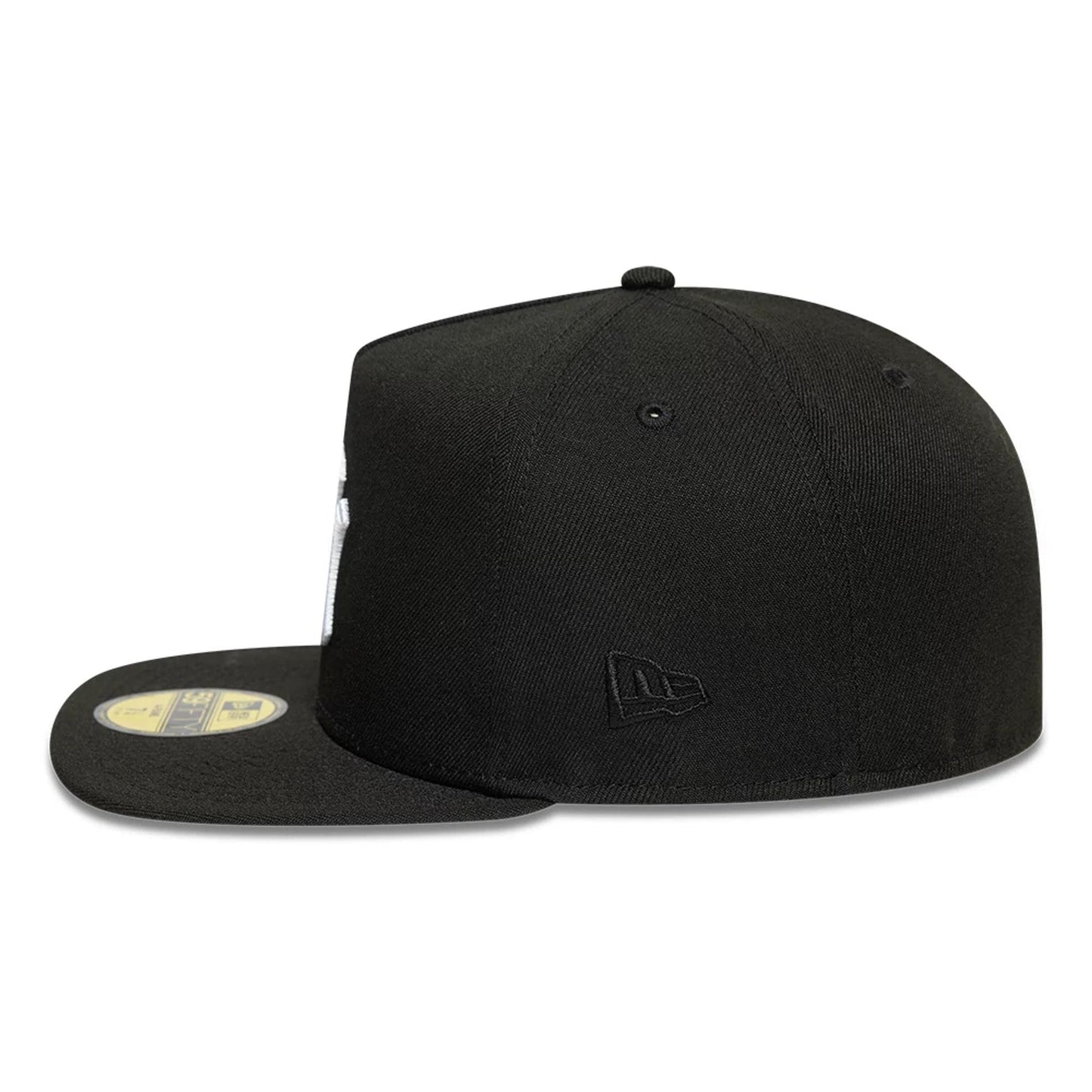 This is a New York Yankees MLB Black 59FIFTY A-Frame Fitted Cap 6