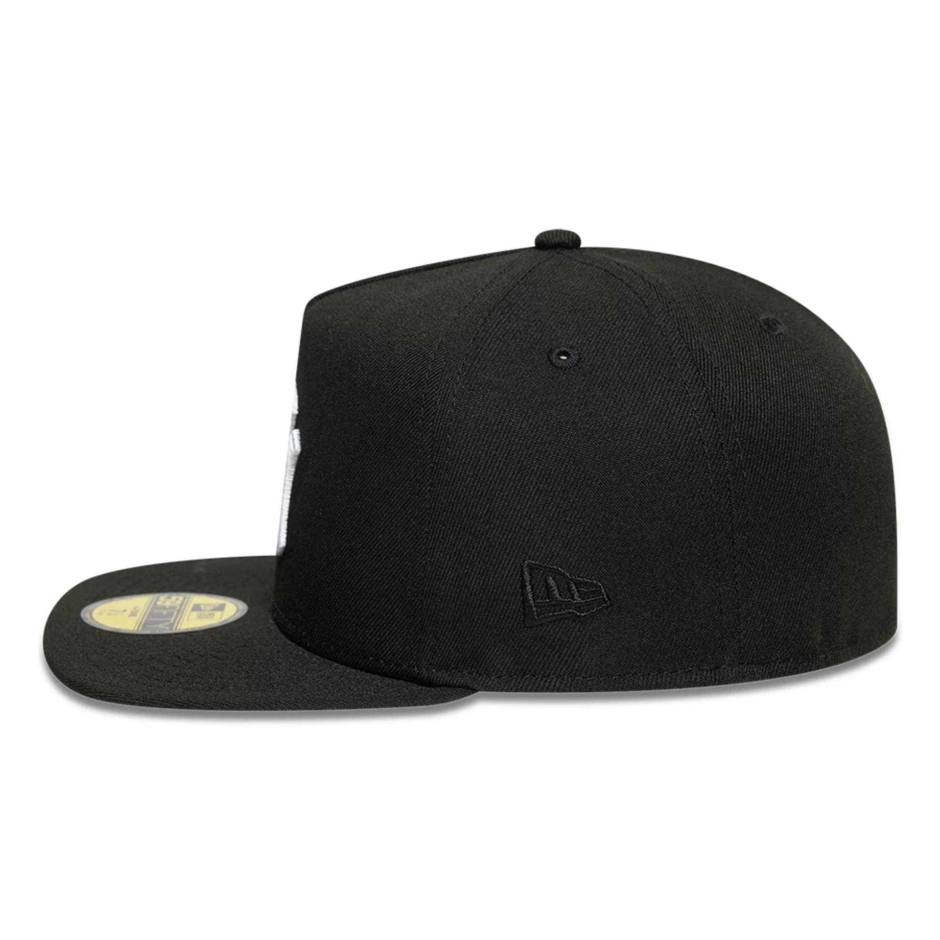 This is a New York Yankees MLB Black 59FIFTY A-Frame Fitted Cap 6