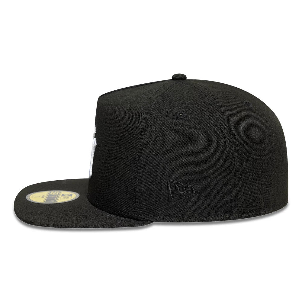 This is a New York Yankees MLB Black 59FIFTY A-Frame Fitted Cap 6