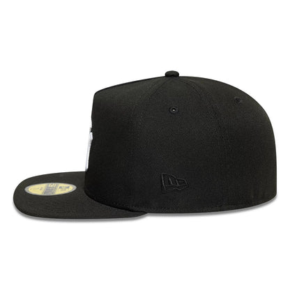 This is a New York Yankees MLB Black 59FIFTY A-Frame Fitted Cap 6