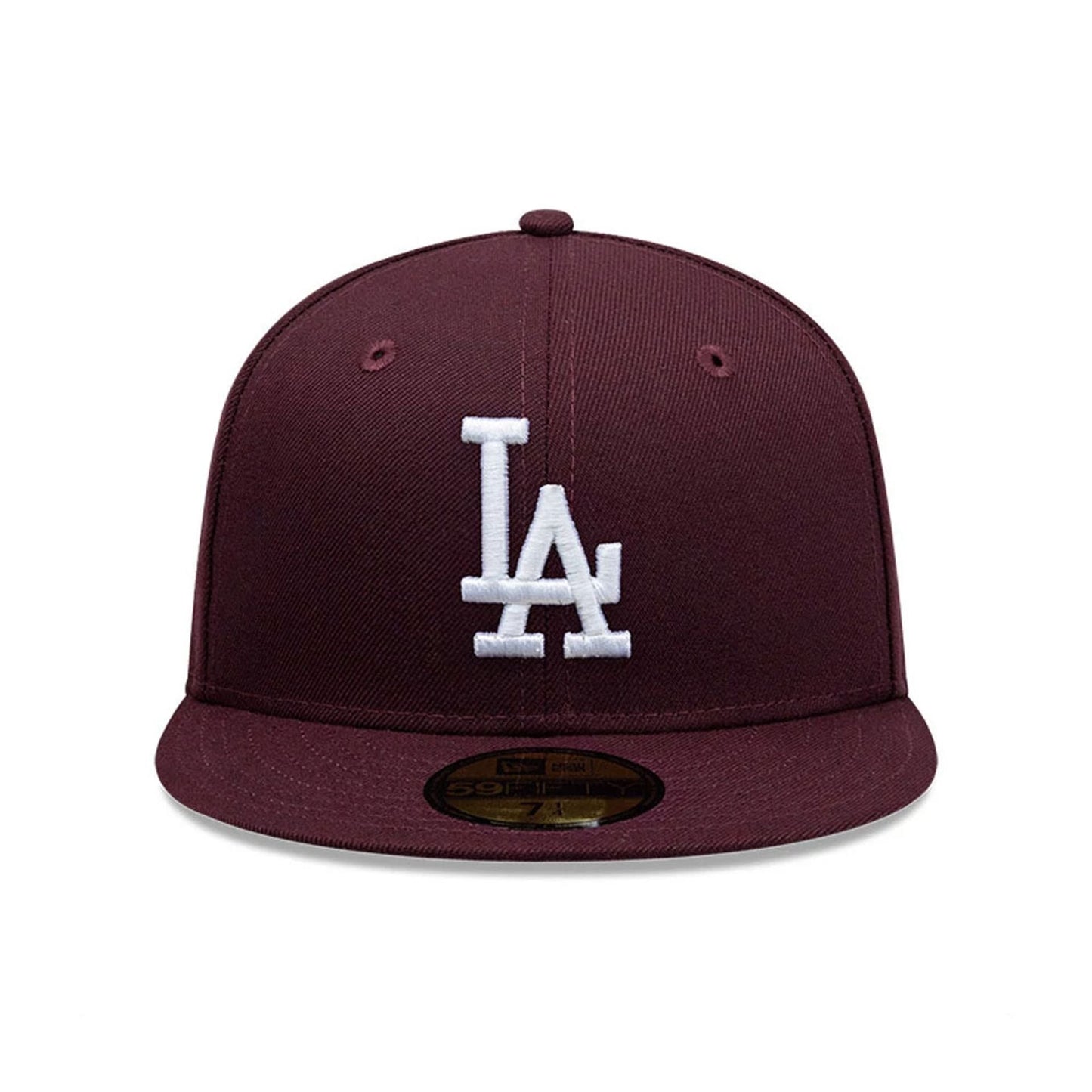 Pictured is this MLB LA Dodgers 59FIFTY Fitted cap in dark purple. 2