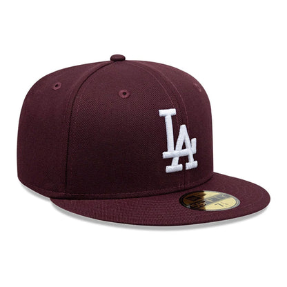 Pictured is this MLB LA Dodgers 59FIFTY Fitted cap in dark purple. 3