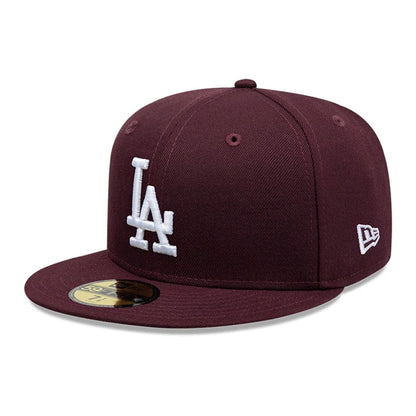 Pictured is this MLB LA Dodgers 59FIFTY Fitted cap in dark purple. 1