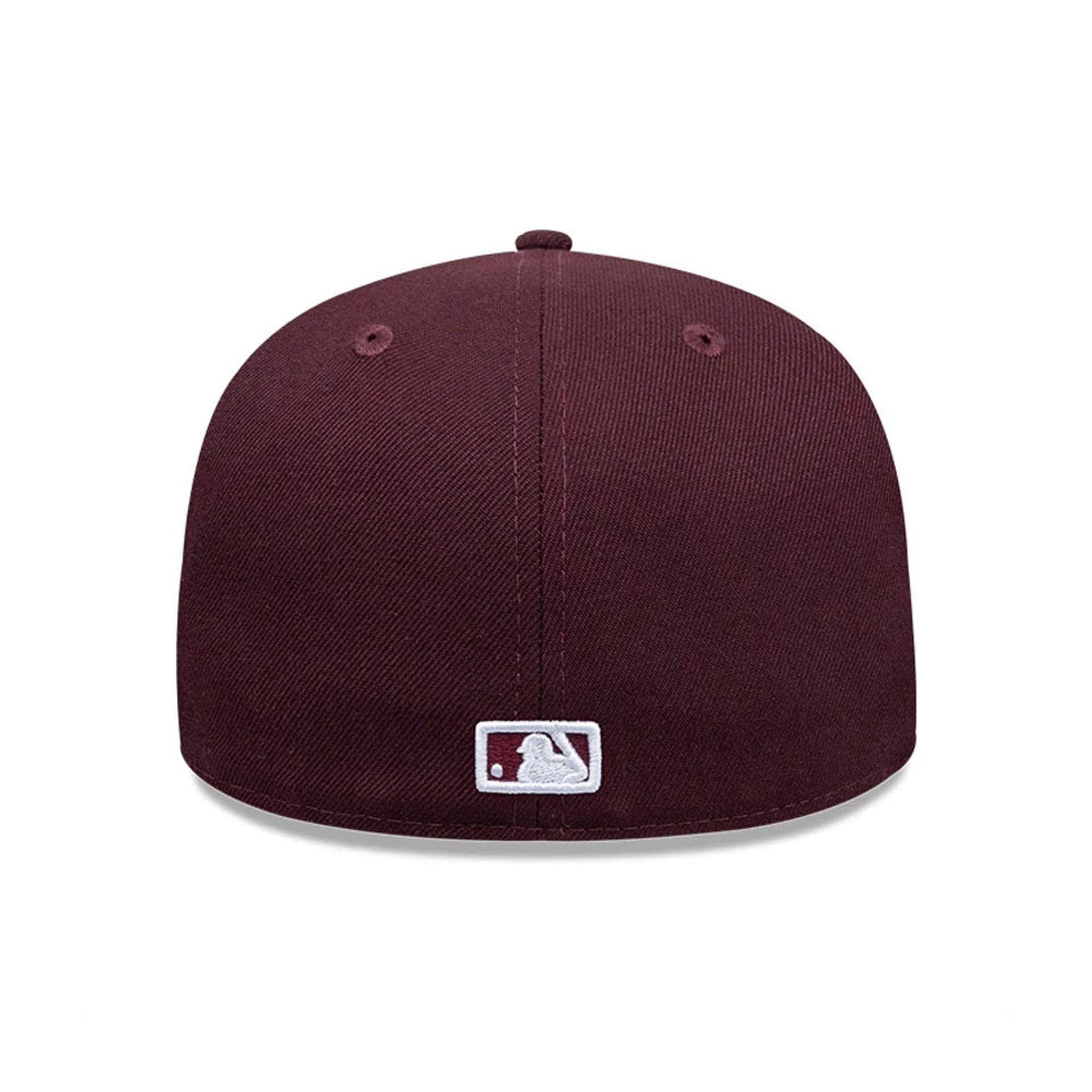 Pictured is this MLB LA Dodgers 59FIFTY Fitted cap in dark purple. 4