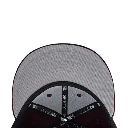 Pictured is this MLB LA Dodgers 59FIFTY Fitted cap in dark purple. 5