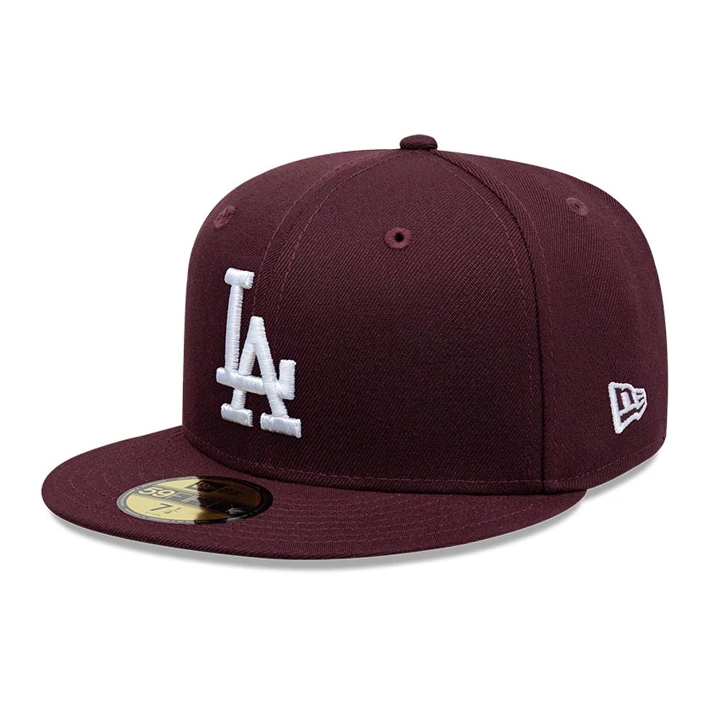 Pictured is this MLB LA Dodgers 59FIFTY Fitted cap in dark purple. 1