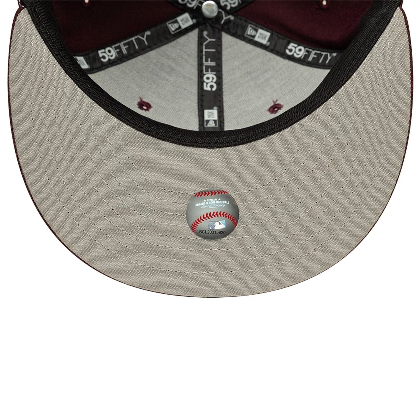 Pictured is this MLB Chicago White Sox 59FIFTY Fitted cap in dark purple. 2