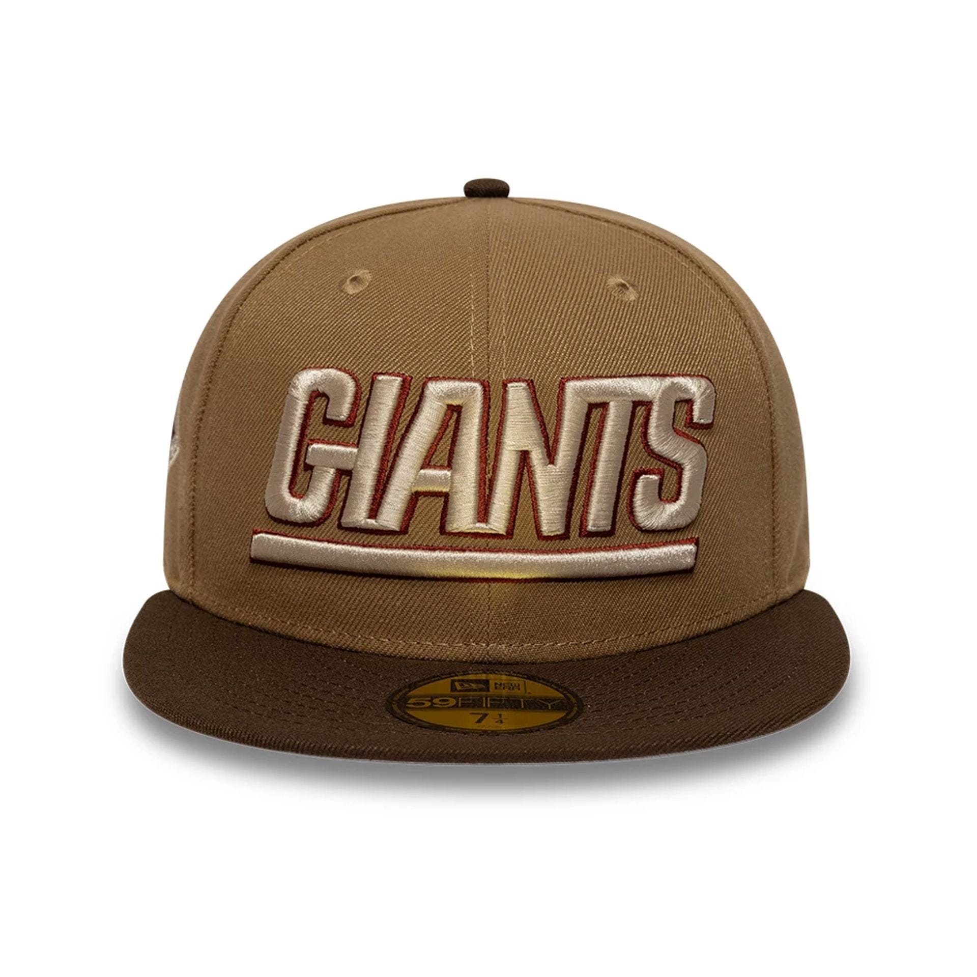 This is a New York Giants NFL Brown 59FIFTY Fitted Cap 3