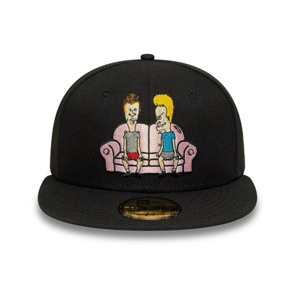 This is a Beavis And Butt-Head Black 59FIFTY Fitted Cap 2