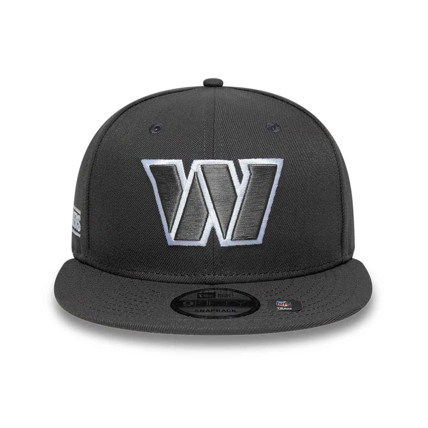 This is a Washington Commanders NFL Grey 9FIFTY Snapback Adjustable Cap 3