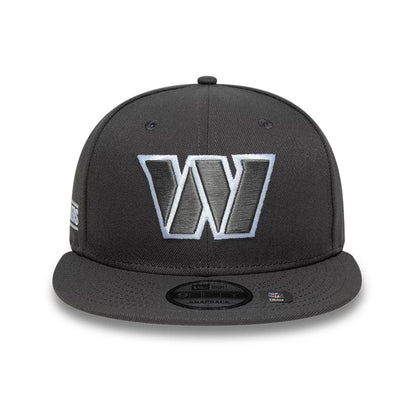 This is a Washington Commanders NFL Grey 9FIFTY Snapback Adjustable Cap 3