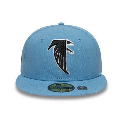 This is a Atlanta Falcons NFL Pastel Blue 59FIFTY Fitted Cap 3