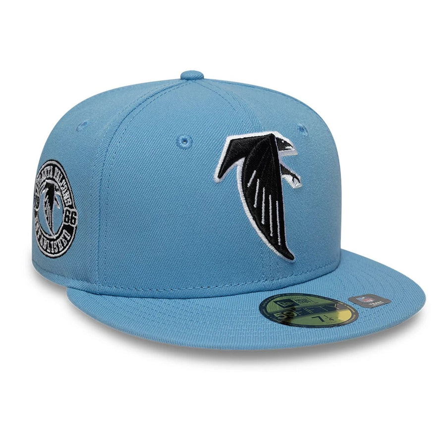 This is a Atlanta Falcons NFL Pastel Blue 59FIFTY Fitted Cap 1