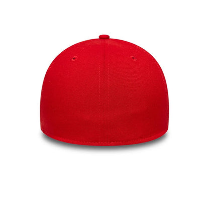 This is a New Era Essential Red 39THIRTY Stretch Fit Cap 5