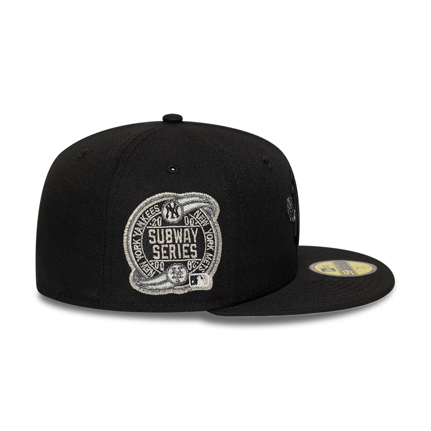 Pictured is this MLB Rose New York Yankees 59FIFTY Fitted cap in black. 6