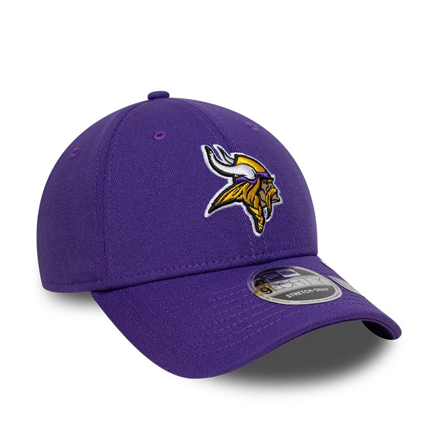 This is a Minnesota Vikings NFL Purple 9FORTY Stretch Snap Adjustable Cap 3