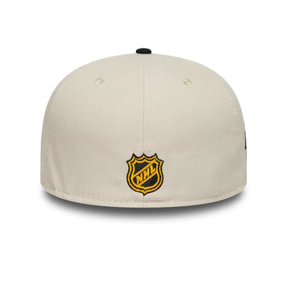 This is a Pittsburgh Penguins NHL Beige 59FIFTY Fitted Cap 5