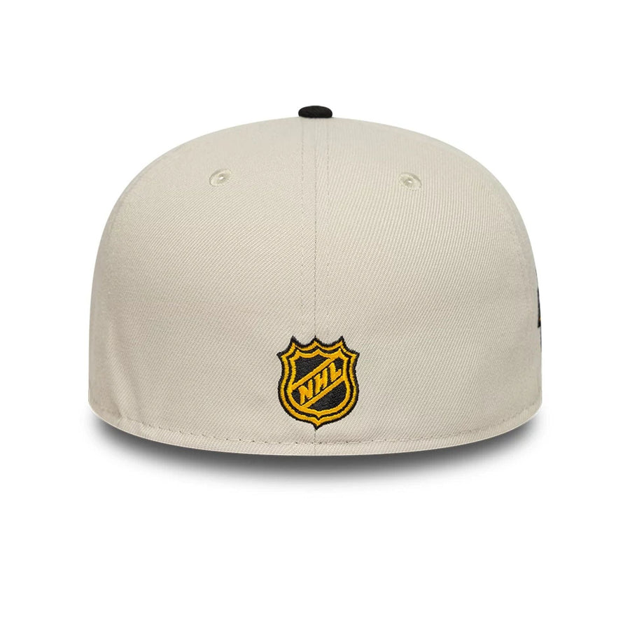 This is a Pittsburgh Penguins NHL Beige 59FIFTY Fitted Cap 5