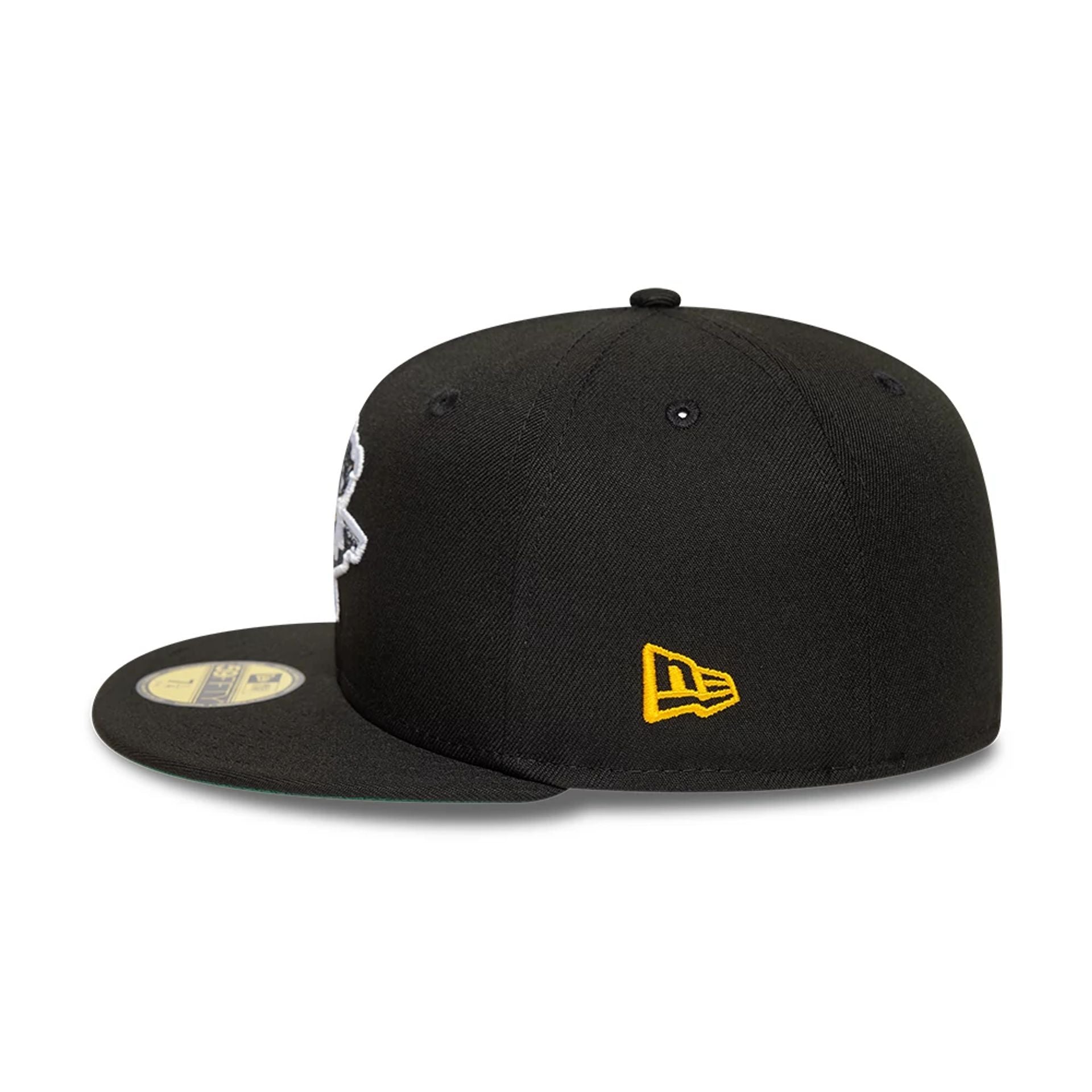 This is a Pittsburgh Penguins NHL Black 59FIFTY Fitted Cap 7