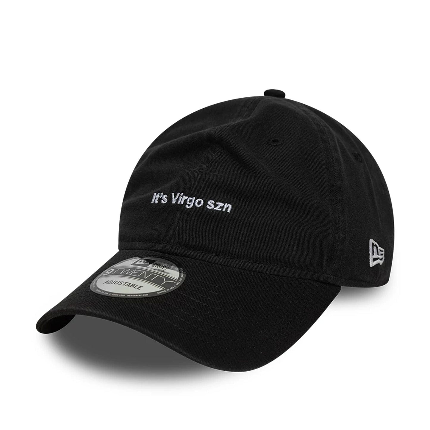 This is a New Era Zodiac Virgo Black 9TWENTY Adjustable Cap 1