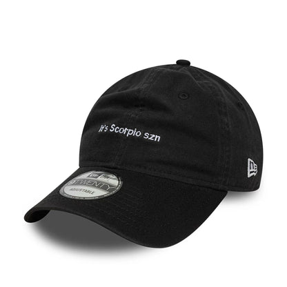 This is a New Era Zodiac Scorpio Black 9TWENTY Adjustable Cap 1