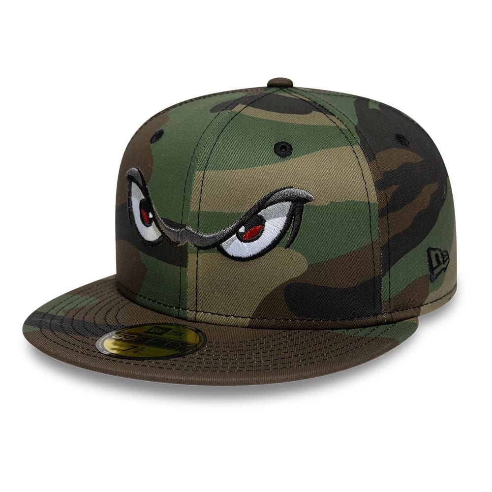 Pictured is this MiLB Pinwheel Lake Elsinore Storm 59FIFTY Fitted cap in green. 4
