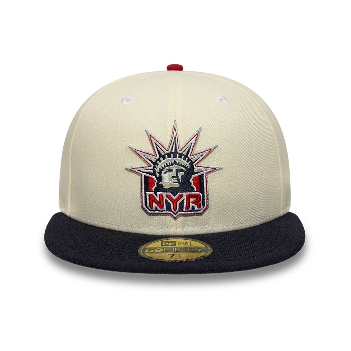 This is a New York Rangers NHL Cream 59FIFTY Fitted Cap 3