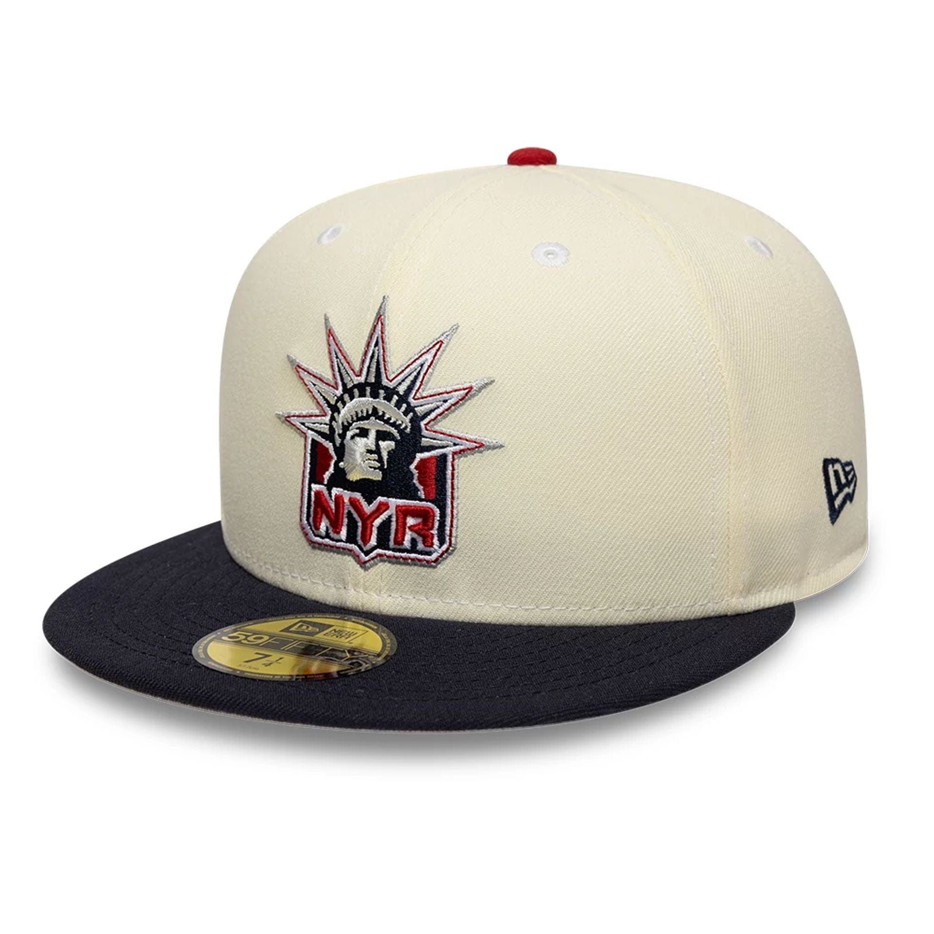 This is a New York Rangers NHL Cream 59FIFTY Fitted Cap 1