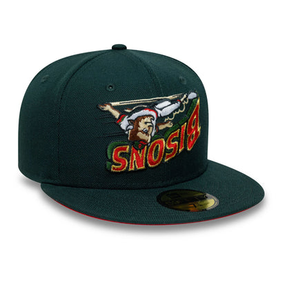 This is a Buffalo Bisons MiLB Upside Down Dark Green 59FIFTY Fitted Cap 4