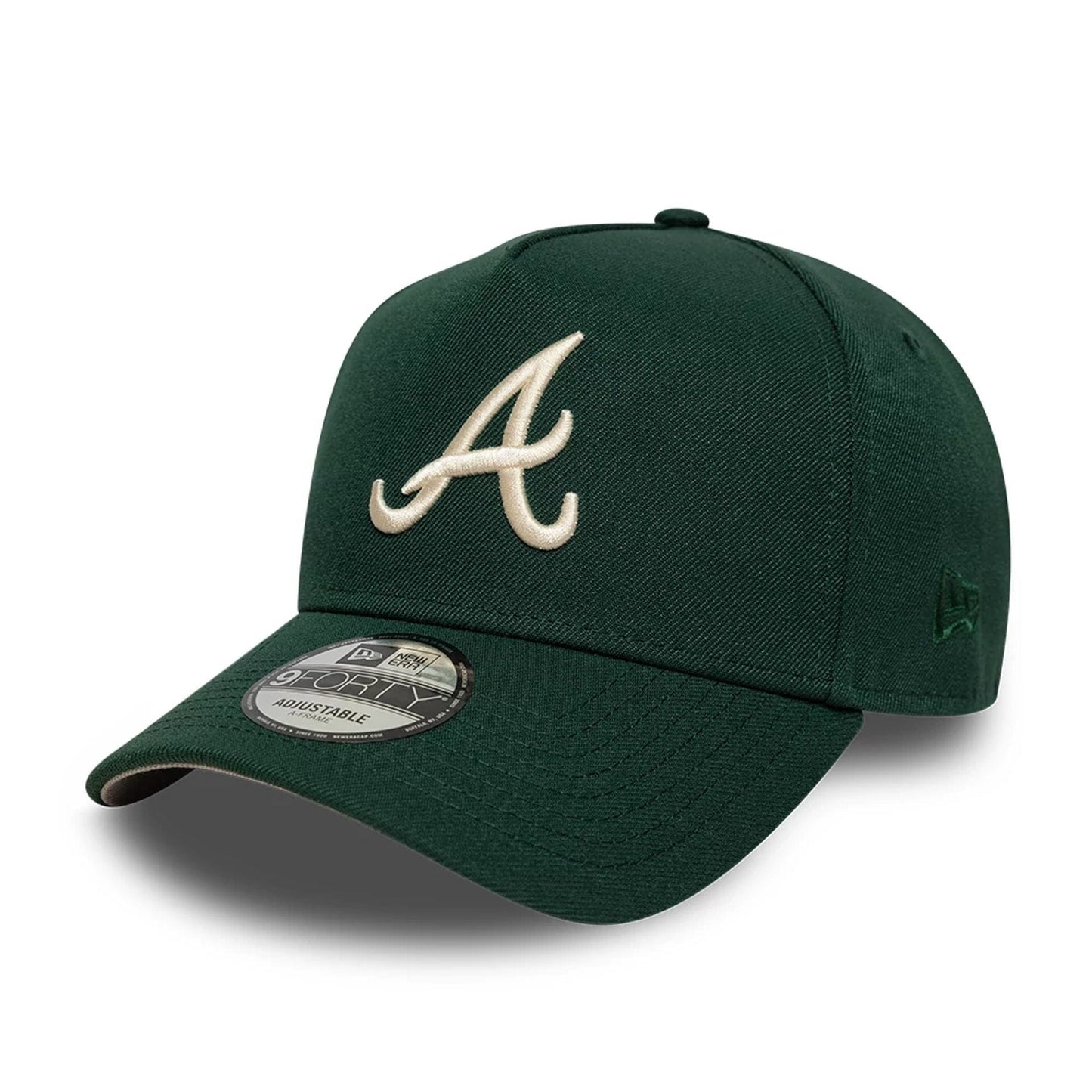 This is a Atlanta Braves MLB Dark Green 9FORTY A-Frame Adjustable Cap 1