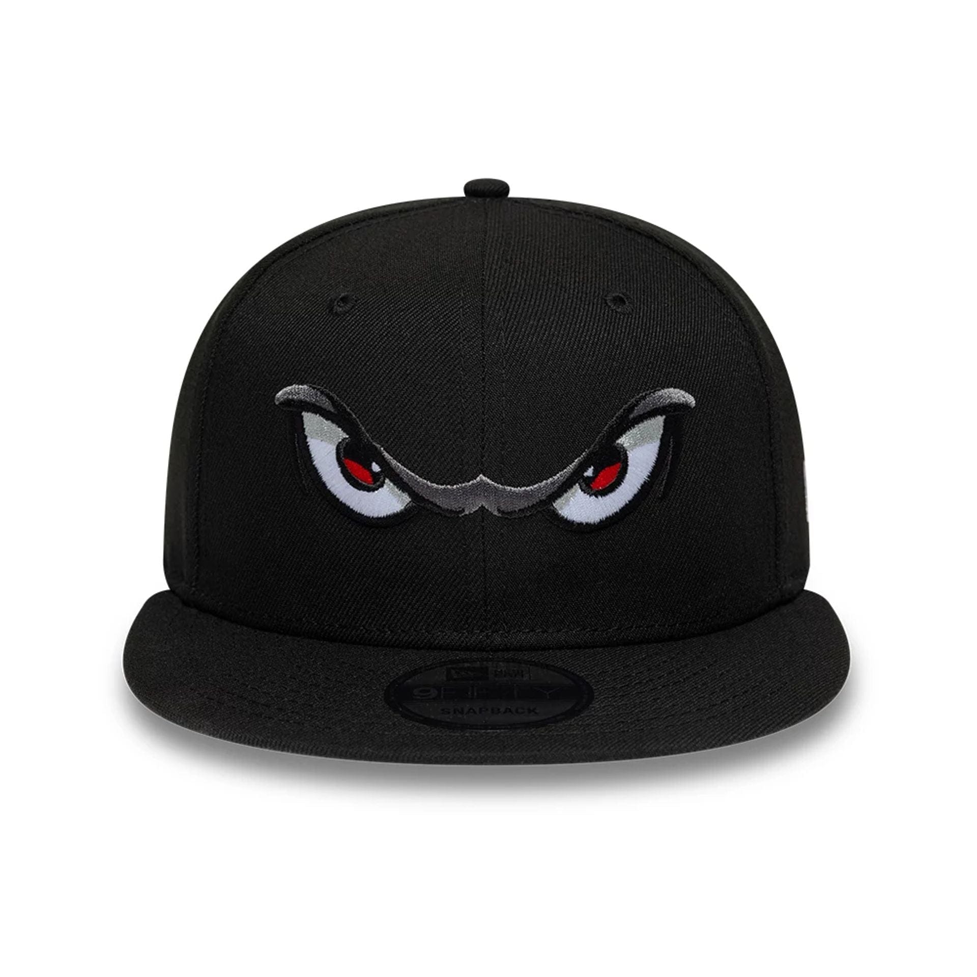 Pictured is this MiLB Pinwheel Lake Elsinore Storm 9FIFTY Snapback cap in black. 3