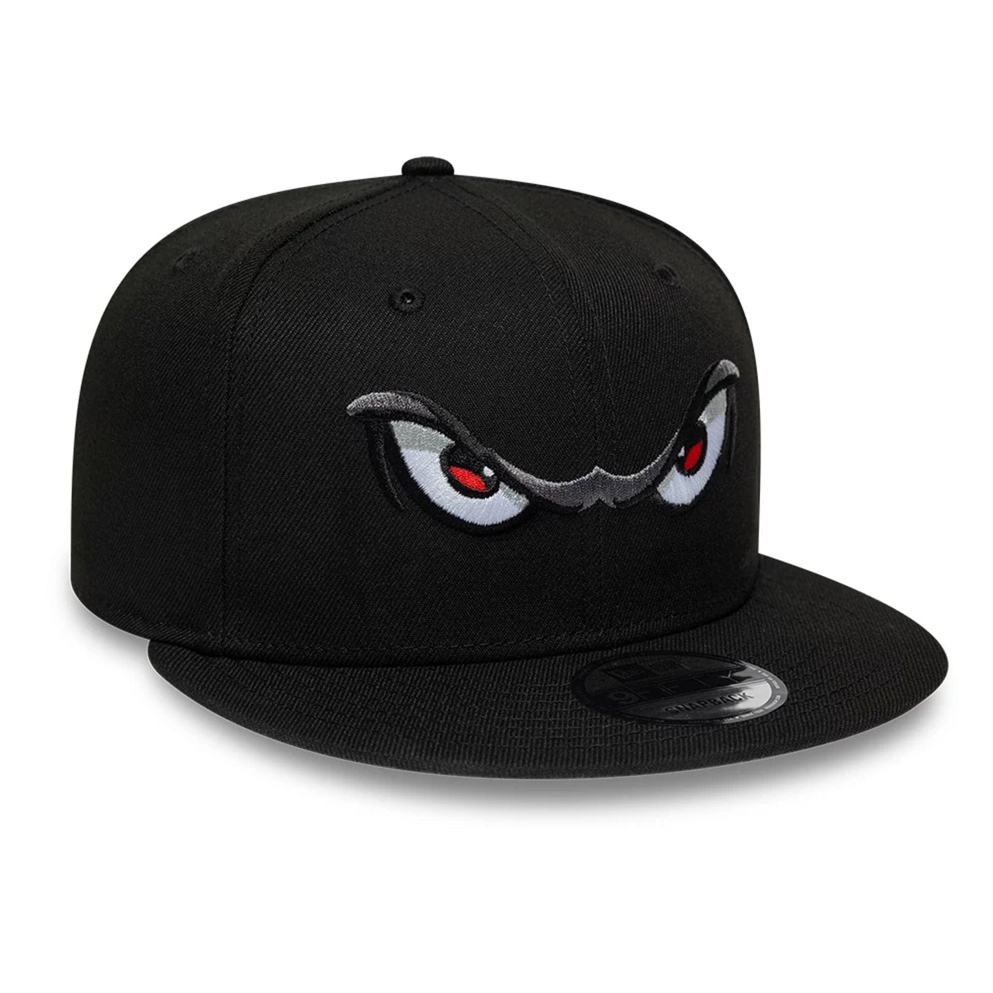 Pictured is this MiLB Pinwheel Lake Elsinore Storm 9FIFTY Snapback cap in black. 4