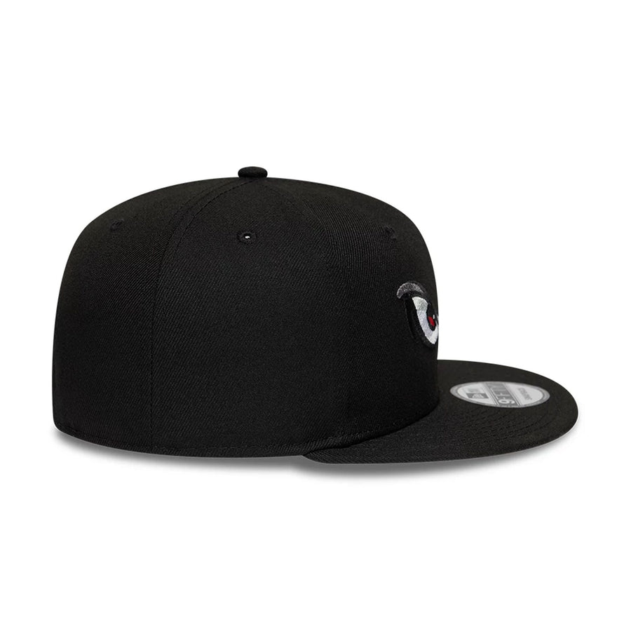 Pictured is this MiLB Pinwheel Lake Elsinore Storm 9FIFTY Snapback cap in black. 6