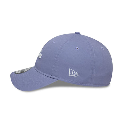 This is a New Era Heritage Script Pastel Purple 9TWENTY Adjustable Cap 4