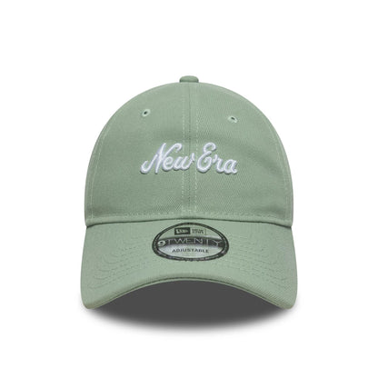 This is a New Era Heritage Script Green 9TWENTY Adjustable Cap 2