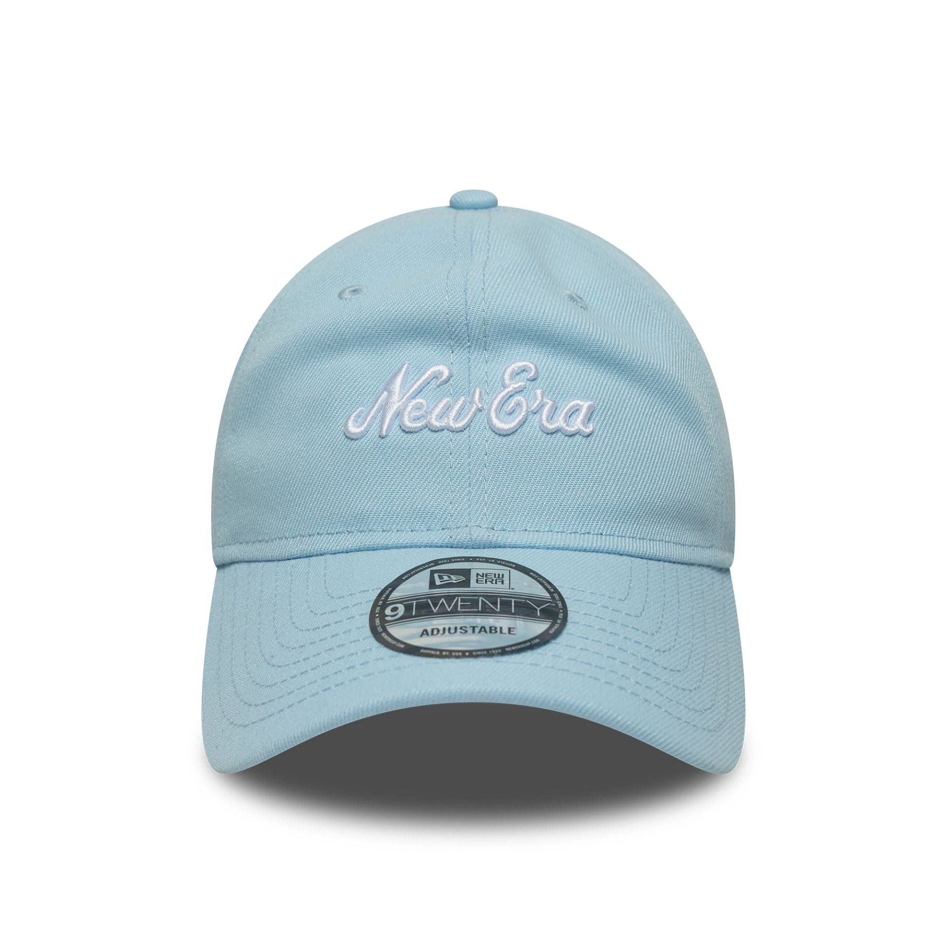This is a New Era Heritage Script Blue 9TWENTY Adjustable Cap 3