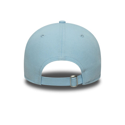 This is a New Era Heritage Script Blue 9TWENTY Adjustable Cap 6
