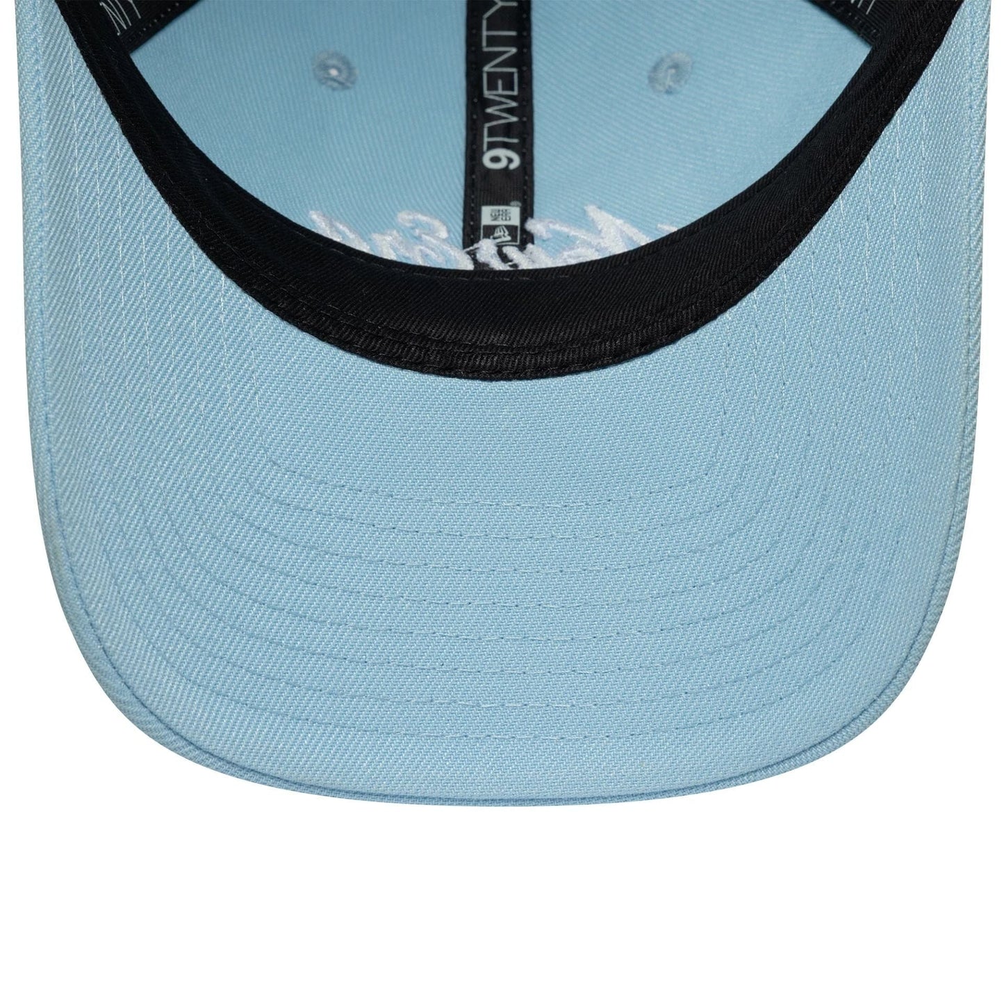 This is a New Era Heritage Script Blue 9TWENTY Adjustable Cap 7