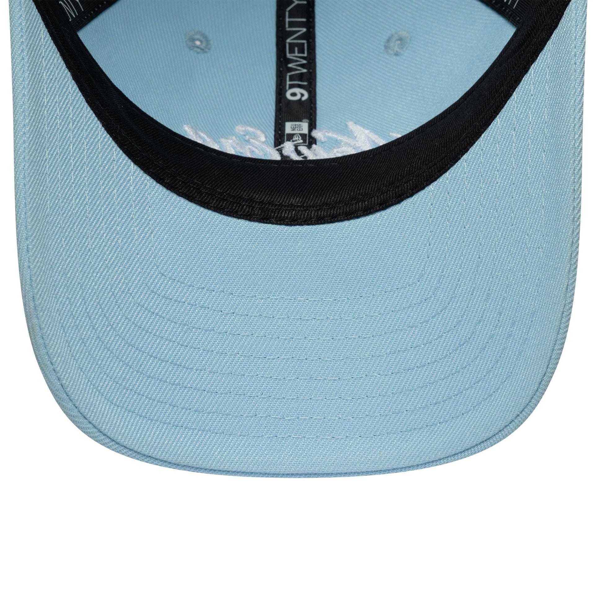 This is a New Era Heritage Script Blue 9TWENTY Adjustable Cap 7