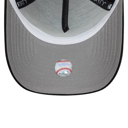 Pictured is this MLB Kanji LA Dodgers 9FORTY A-Frame Adjustable cap in black. 2